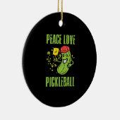 Funny Pickleball Keramik Ornament (Rechts)
