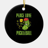Funny Pickleball Keramik Ornament (Vorne)