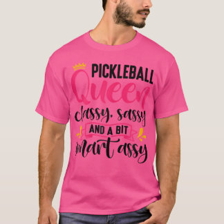 Funny Pickleball Königin Grafik für Frauen Pickleb T-Shirt