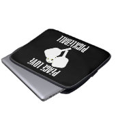 Funny Pickleball Laptopschutzhülle (Vorne Knopf)