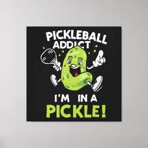 Funny-Pickleball Leinwanddruck