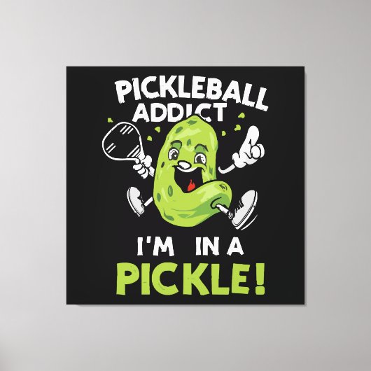 Funny-Pickleball Leinwanddruck (Vorderseite)
