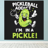 Funny-Pickleball Leinwanddruck (Insitu (Holzboden))