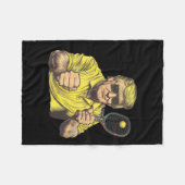 Funny Pickleball liebt Grafik Pickle Ball Men Fleecedecke (Vorderseite (Horizontal))