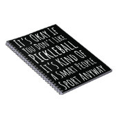 Funny Pickleball Lover Geschenke Spaß Themed Noteb Notizblock (Rechte Seite)