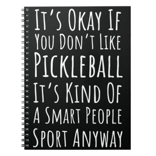 Funny Pickleball Lover Geschenke Spaß Themed Noteb Notizblock (Vorderseite)