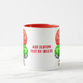 Funny Pickleball Lover Happy Couple Valentine Day Tasse (Zentrum)