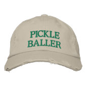 Funny Pickleball Lover Zitat Einzigartiges Geschen Bestickte Baseballkappe (Vorderseite)