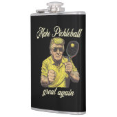 Funny Pickleball Lovers Graphics Pickle Ball Flachmann (Links)