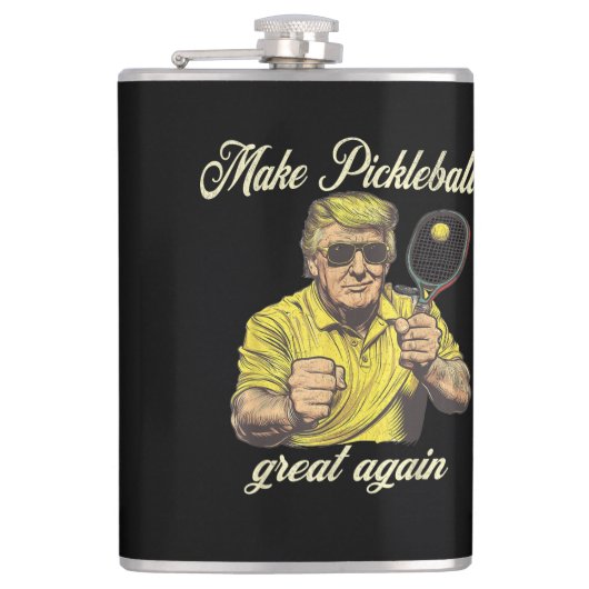 Funny Pickleball Lovers Graphics Pickle Ball Flachmann (Vorderseite)