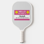 Funny Pickleball Mein Name wird Pickleball zugesch Schläger (Rückseite)