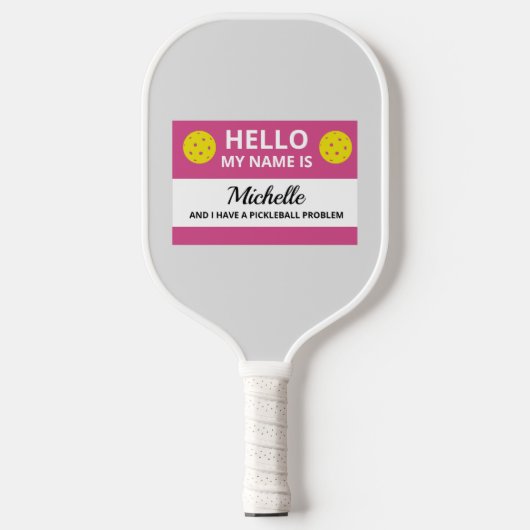 Funny Pickleball Mein Name wird Pickleball zugesch Schläger (Vorderseite)