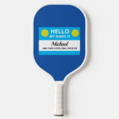 Funny Pickleball Mein Name wird Pickleball zugesch Schläger (Rückseite)