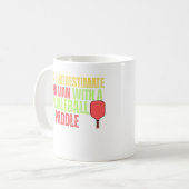 Funny Pickleball Mens Tshirts | Pickleball Kaffeetasse (Vorderseite Links)