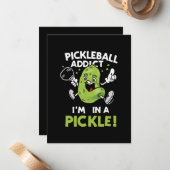 Funny-Pickleball Mitteilungskarte (Vorderseite/Rückseite Beispiel)