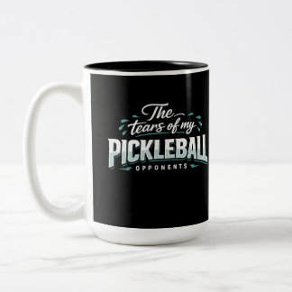 Funny Pickleball Mug – The Tears of My Opponents Zweifarbige Tasse
