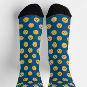 Funny Pickleball Muster Personalisierter benutzerd Socken (Oben)