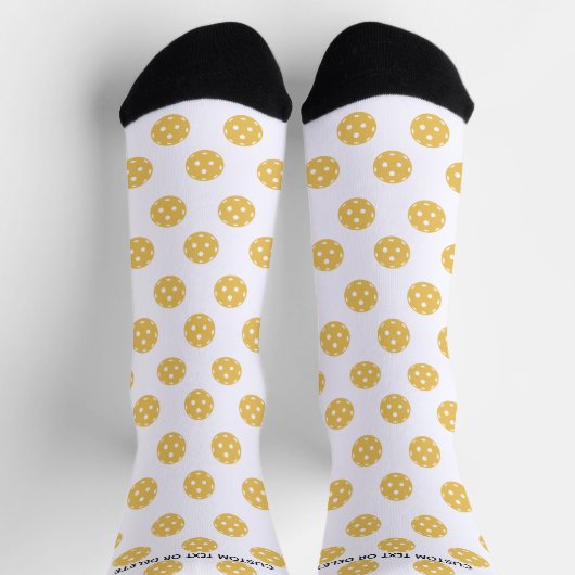 Funny Pickleball Muster Personalisierter benutzerd Socken (Oben)