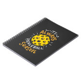 Funny Pickleball Notizblock (Linke Seite)