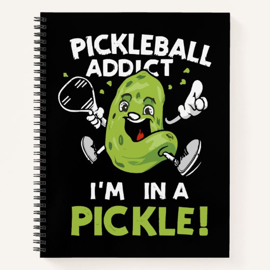 Funny-Pickleball Notizblock (Vorderseite)