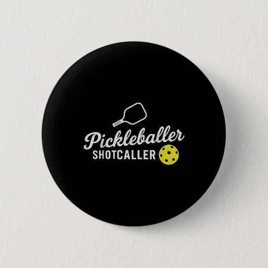 Funny Pickleball Outfit Pickleballer Shootaller Ca Button (Vorderseite)