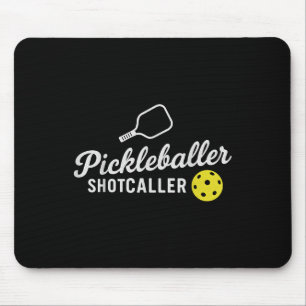 Funny Pickleball Outfit Pickleballer Shootaller Ca Mousepad