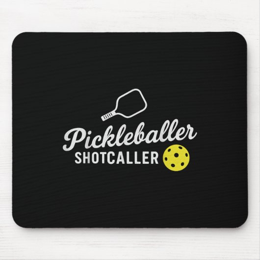 Funny Pickleball Outfit Pickleballer Shootaller Ca Mousepad (Vorne)