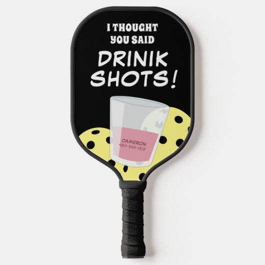 Funny Pickleball Paddle Drink Shots (Vorderseite)