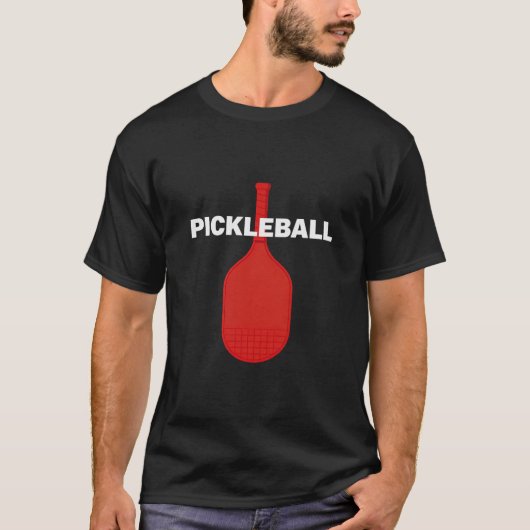 Funny Pickleball Paddle Graphic Tee (Vorderseite)