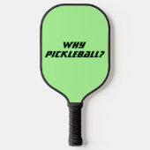 Funny Pickleball Paddle in Green (Vorderseite)