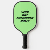 Funny Pickleball Paddle in Green (Rückseite)