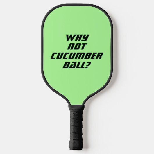 Funny Pickleball Paddle in Green (Rückseite)