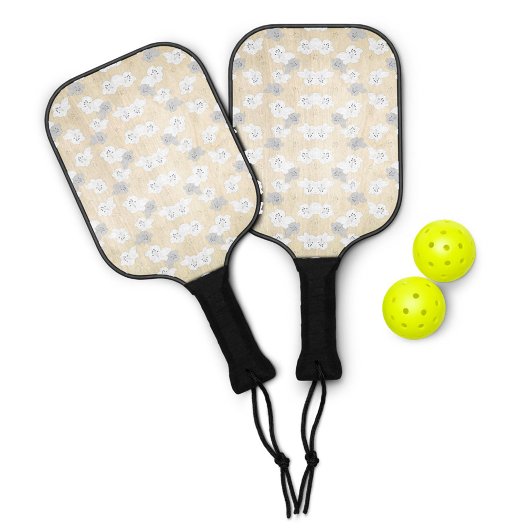 Funny Pickleball Paddle - Mit Monogramm & Preppy