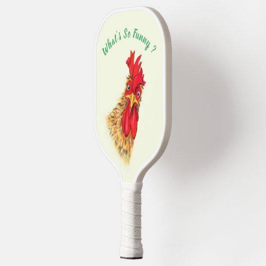 Funny Pickleball Paddle mit überraschendem Rooster (Links)