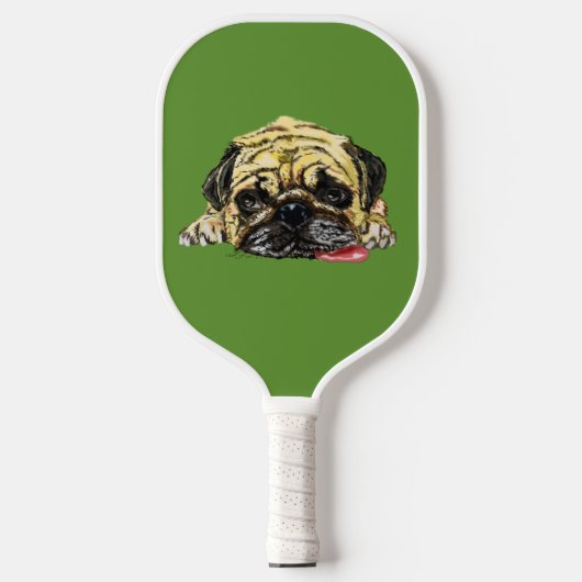 Funny Pickleball Paddle Mops Hund - Benutzerdefini (Vorderseite)