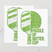 Funny Pickleball Paddle Up Butter Cup (Vorne/Hinten)