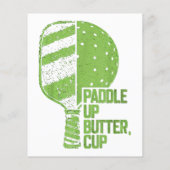Funny Pickleball Paddle Up Butter Cup (Rückseite)