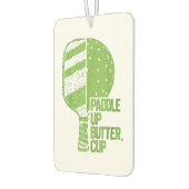 Funny Pickleball Paddle Up Butter Cup Autolufterfrischer (Links)