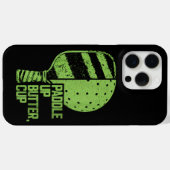 Funny Pickleball Paddle Up Butter Cup Case-Mate iPhone Hülle (Rückseite (Horizontal))