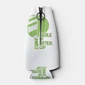 Funny Pickleball Paddle Up Butter Cup Flaschenkühler (Rückseite)