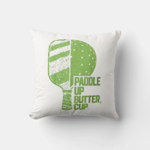 Funny Pickleball Paddle Up Butter Cup Kissen