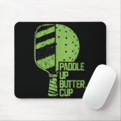 Funny Pickleball Paddle Up Butter Cup Mousepad (Mit Mouse)