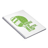 Funny Pickleball Paddle Up Butter Cup Notizblock (Rechte Seite)