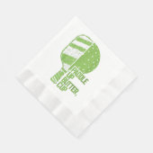 Funny Pickleball Paddle Up Butter Cup Serviette (Ecke)
