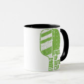 Funny Pickleball Paddle Up Butter Cup Tasse (VorderseiteRechts)