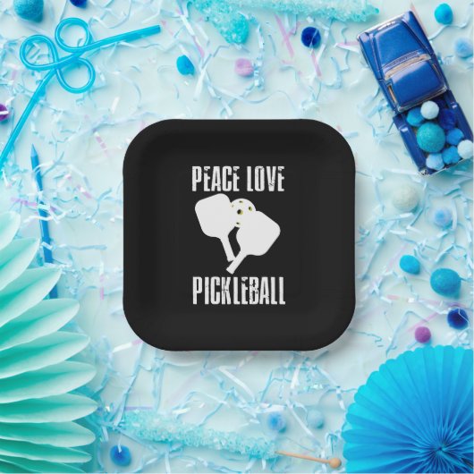 Funny Pickleball Pappteller (Party)