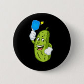 Funny Pickleball Pickel Spaß Cucumber Button (Vorderseite)