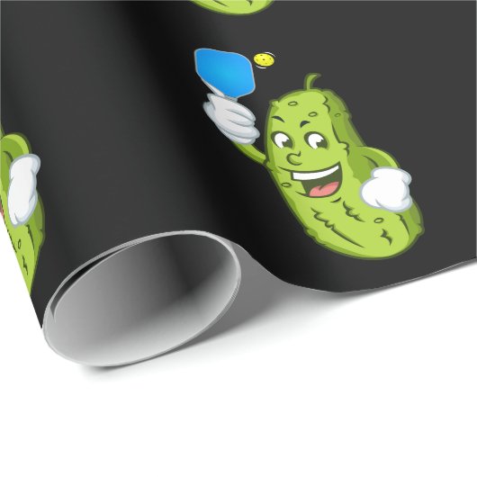 Funny Pickleball Pickel Spaß Cucumber Geschenkpapier (Rolleneckpunkt)