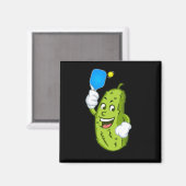 Funny Pickleball Pickel Spaß Cucumber Magnet (Vorderseite/Rückseite)