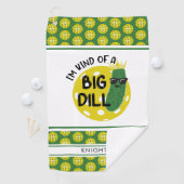 Funny Pickleball Pickle I BIN EINE GROSSE DILL Golfhandtuch (Insitu)